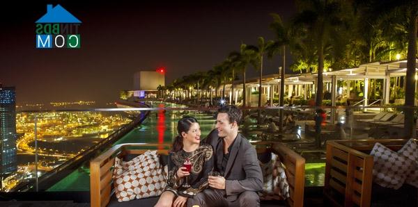 Ảnh Ku Dé Ta - quán bar xa hoa trên nóc Marina Bay