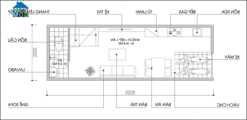 Bản vẽ mặt bằng tư vấn tầng 1