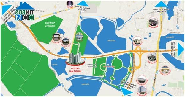 Vị trí dự án Hateco Hoàng Mai