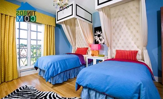 Ảnh Trang trí phòng ngủ với hoạ tiết ngựa vằn