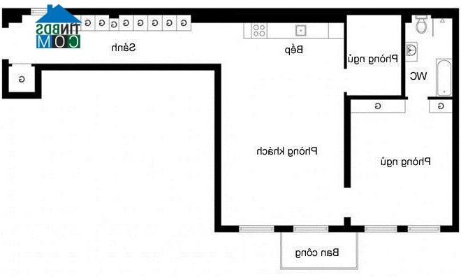 Image ảnh Căn hộ hai phòng ngủ tuyệt đẹp, DT 86m2