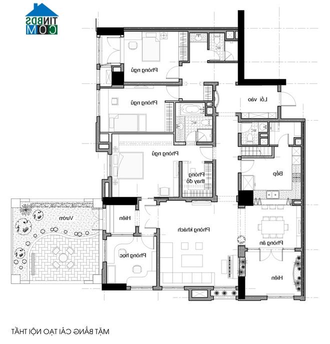 Image ảnh Ngắm căn hộ đẹp có sân vườn trên nóc tòa nhà cao tầng