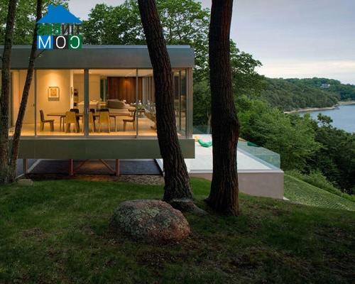 Ảnh Biệt thự kính bóng bẩy kiêu sa bên bờ biển