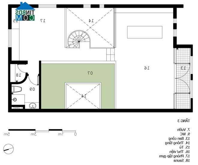 Bản vẽ thiết kế căn hộ độc đáo