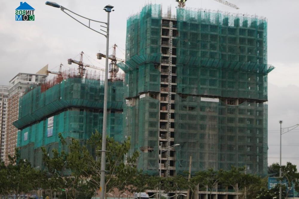 Block B2 đã xây dựng xong tầng 19, đang lên tầng 20