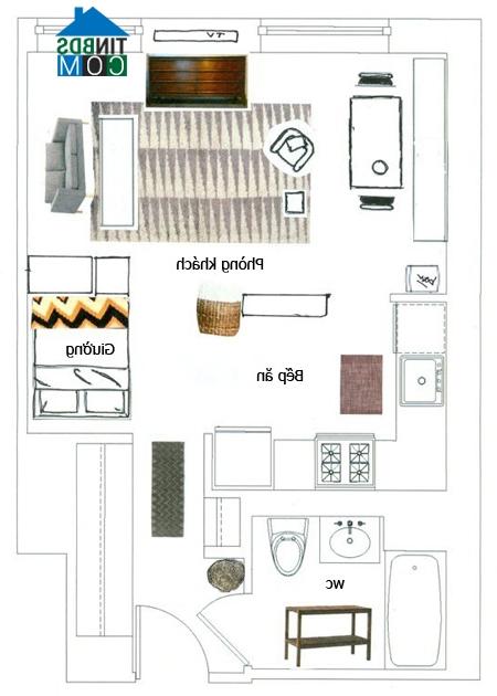 Ảnh Những cách bài trí hợp với căn hộ nhỏ hẹp