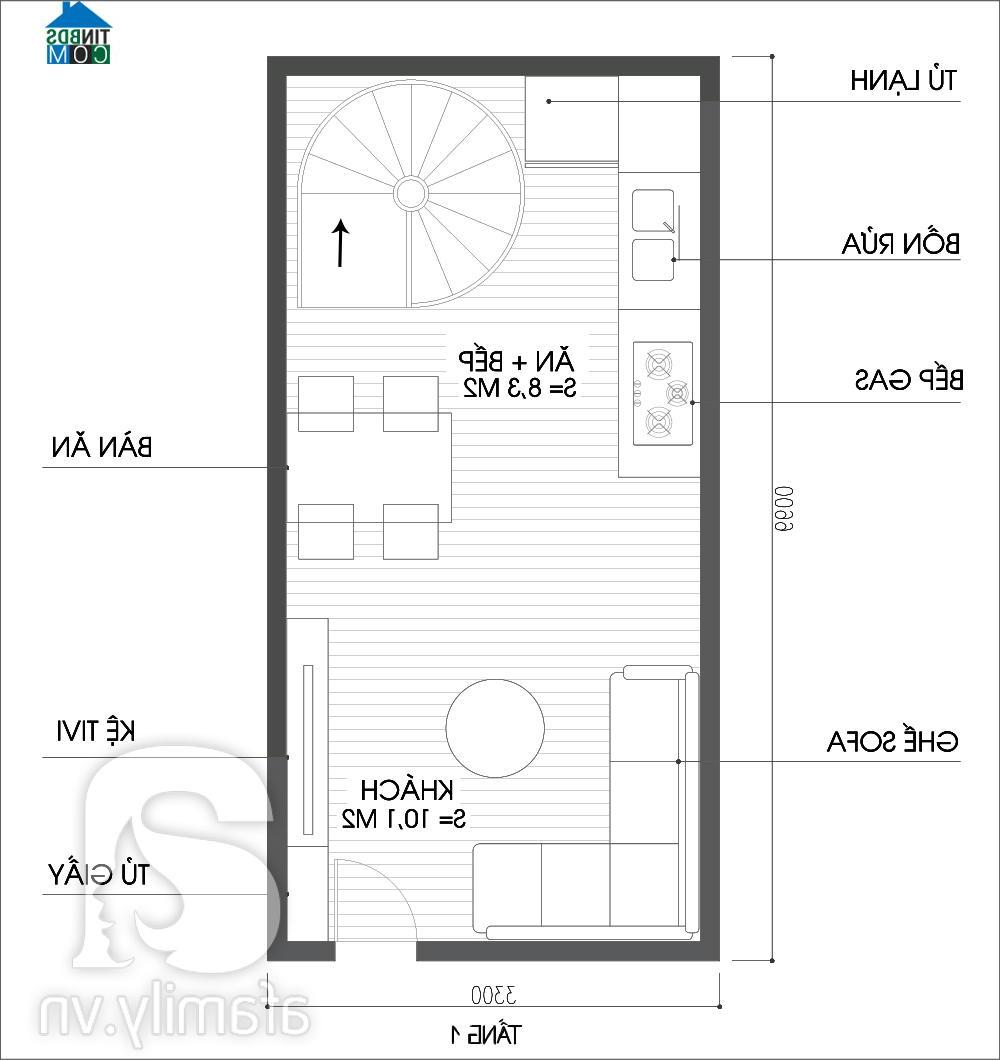 Bản vẽ mặt bằng tư vấn thiết kế tầng 1