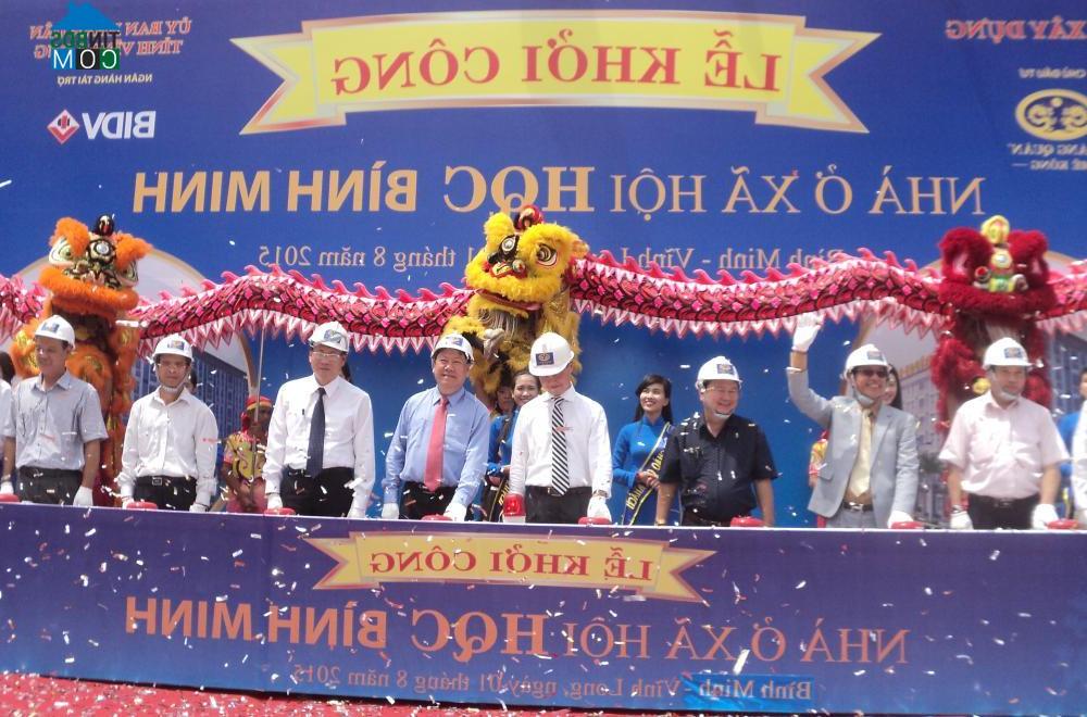 Ảnh Khởi công dự án nhà ở xã hội đầu tiên tại đồng bằng sông Cửu Long