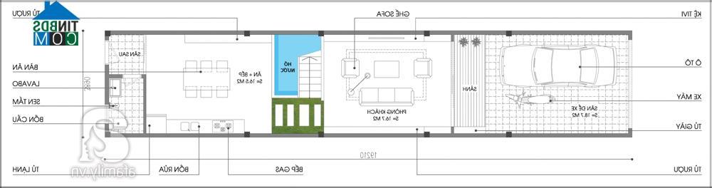 Bản vẽ mặt bằng tư vấn cải tạo tầng 1