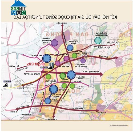 Chung cư Bright City dễ dàng kết nối nhờ hệ thống đường lớn