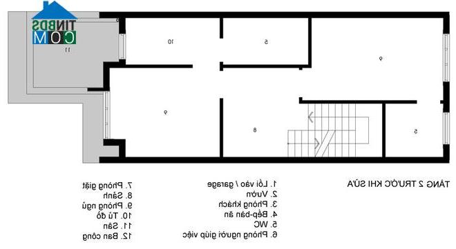 Image ảnh Nhà phố thoáng đãng vì không có tường ngăn