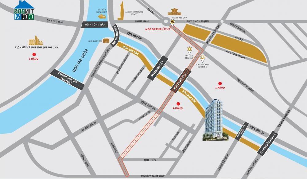 Sơ đồ vị trí dự án Grand Riverside