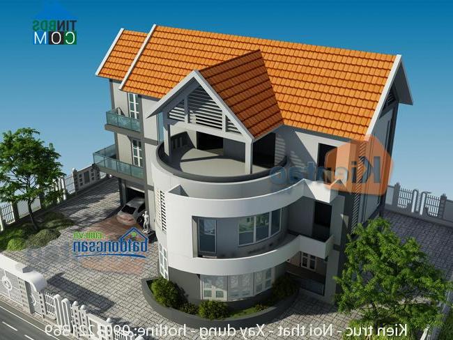 Ảnh Thiết kế biệt thự 3 tầng hiện đại trên diện tích 10x15m