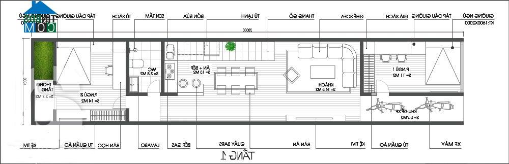 Mặt bằng tư vấn thiết kế tầng 1