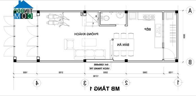 Ảnh Tư vấn thiết kế nhà ống có 4 phòng ngủ, DT 51m2