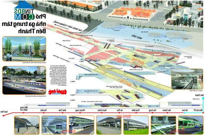 Mô hình phối cảnh 3D các tuyến metro và nhà ga tại Tp.HCM. Ảnh: Tuoitre.vn