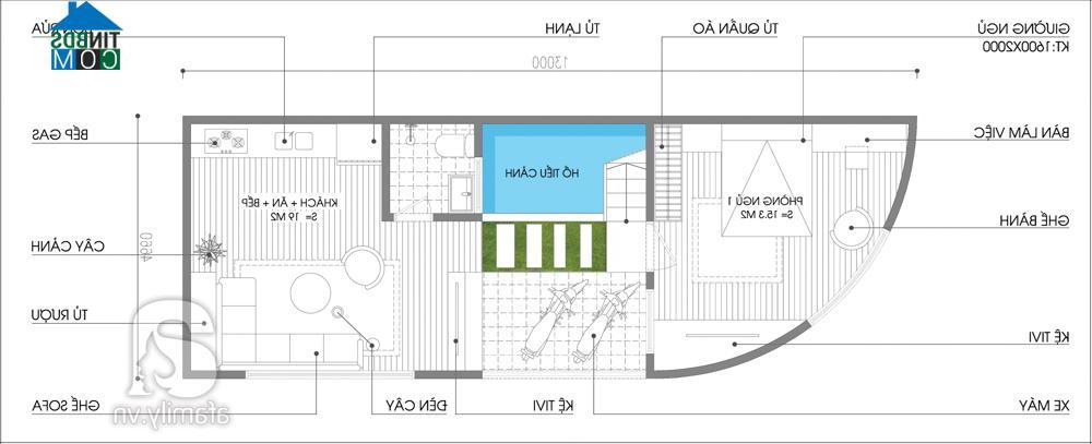 Mặt bằng tư vấn thiết kế tầng 1