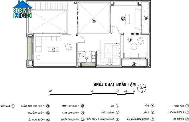 Mặt bằng bố trí tầng lửng