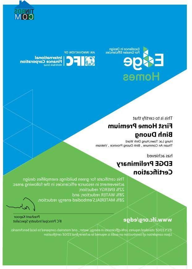 First Home Premium Bình Dương – Công trình xanh đạt chứng chỉ toàn cầu