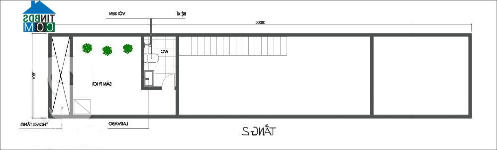 Mặt bằng tư vấn thiết kế tầng 2