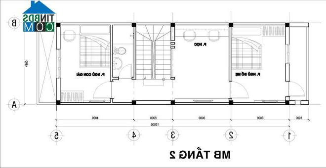 Ảnh Thiết kế nhà ống đơn giản với chi phí 850 triệu