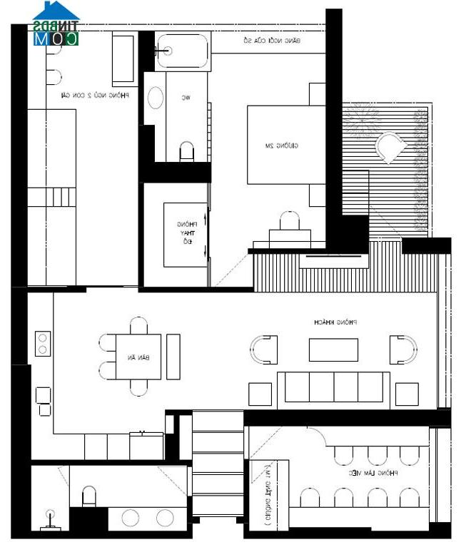 Ảnh Căn hộ 140m2 lãng mạn và nhiều ánh sáng sau khi cải tạo