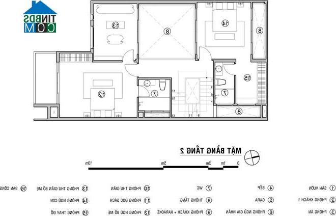 Ảnh Tư vấn thiết kế nhà 3 tầng dành nhiều không gian cho sân vườn