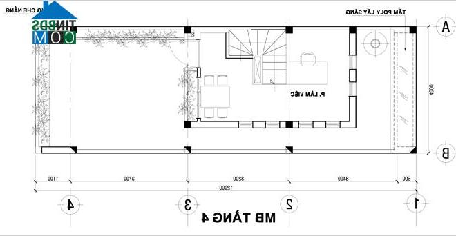 Ảnh Tư vấn thiết kế nhà ống có 4 phòng ngủ, DT 51m2