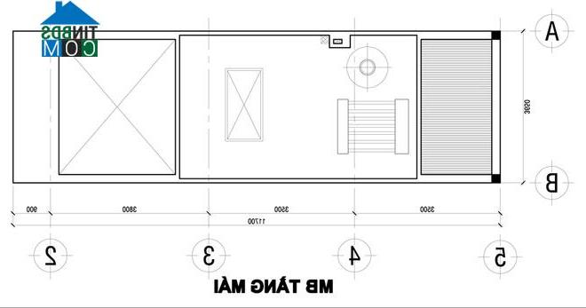 Ảnh Thiết kế nhà ống 50m2 với 2 mặt thoáng