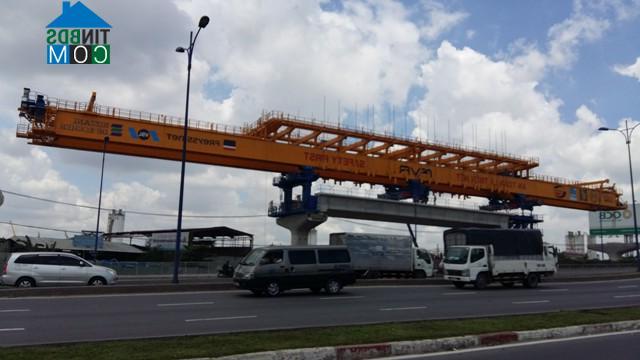 Tuyến Metro chạy ngang qua địa bàn quận 9 hiện vẫn đang tiếp tục thi công