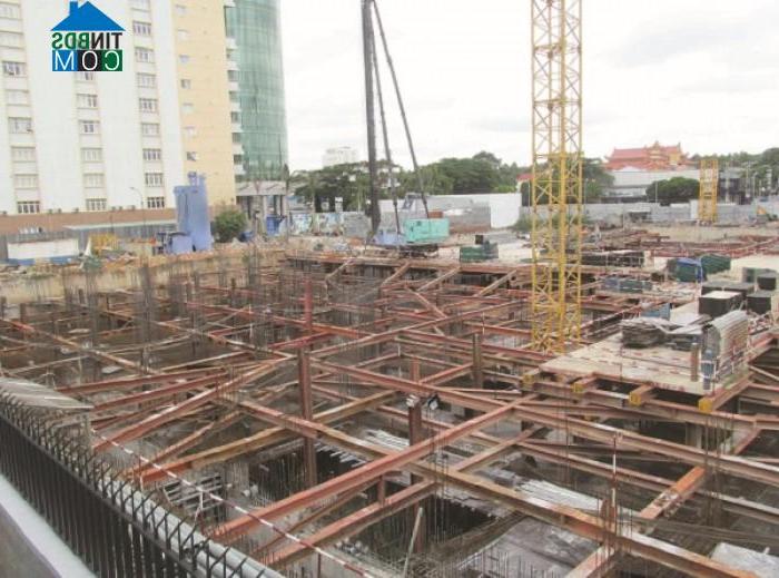 Dự án Sky Center đang chuẩn bị đổ sàn tầng 1