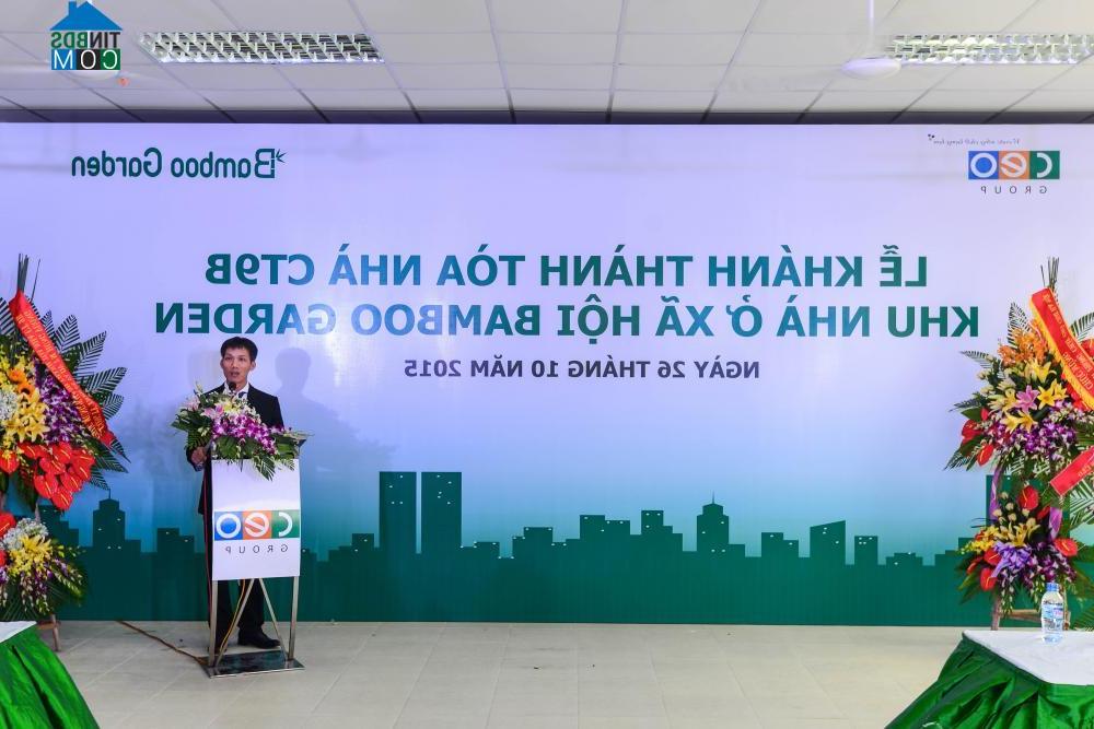 Ông Đoàn Văn Bình - Chủ tịch HĐQT CEO Group phát biểu tại buổi lễ