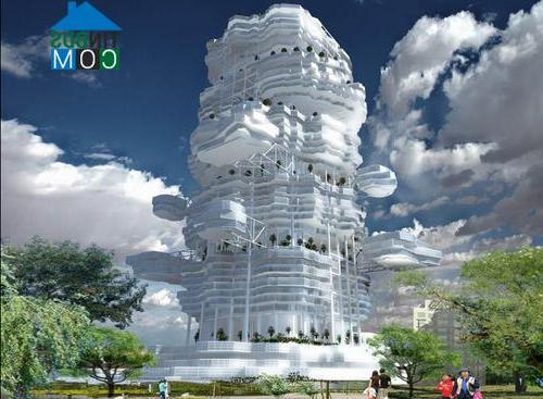 Kiến trúc của Cloud City mô phỏng hình ảnh của những đám mây