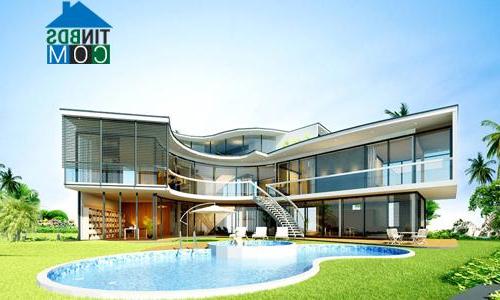 Một biệt thự hạng sang đang được mở bán tại khu Đông Tp.HCM. Ảnh: P.Y