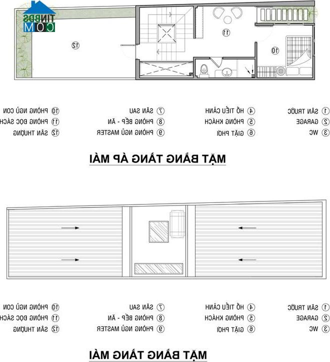 Ảnh Thiết kế nhà 3 tầng cho gia đình chỉ có hai thành viên