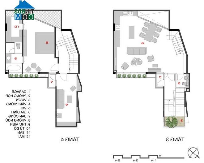 Ảnh Chiêm ngưỡng nhà đẹp trên mảnh đất có hình dáng kỳ dị