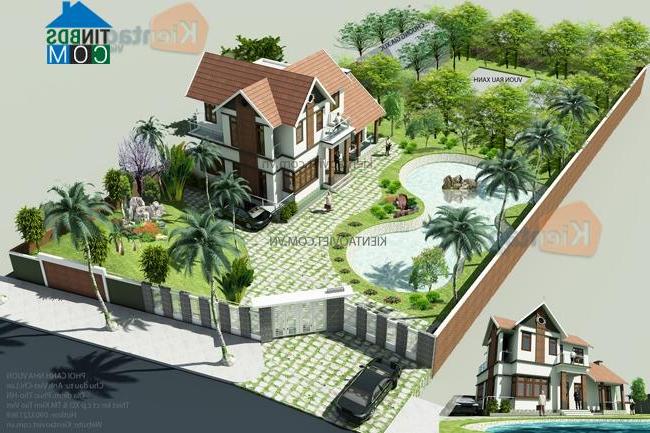 Ảnh Tư vấn thiết kế biệt thự nhà vườn trên đất rộng 16.000m2