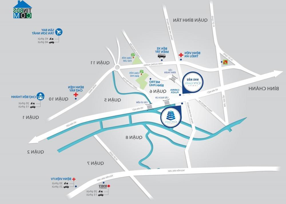 Kết nối giao thông thuận tiện từ dự án đến các khu vực lân cận