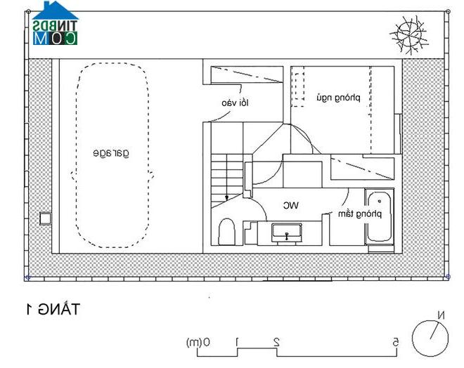 Mặt bằng thiết kế tầng 1