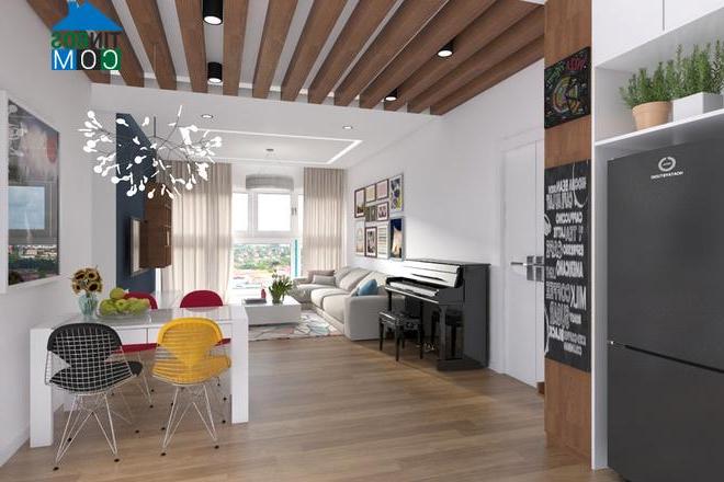 Ảnh Căn hộ 92m2 sinh động với nhiều họa tiết