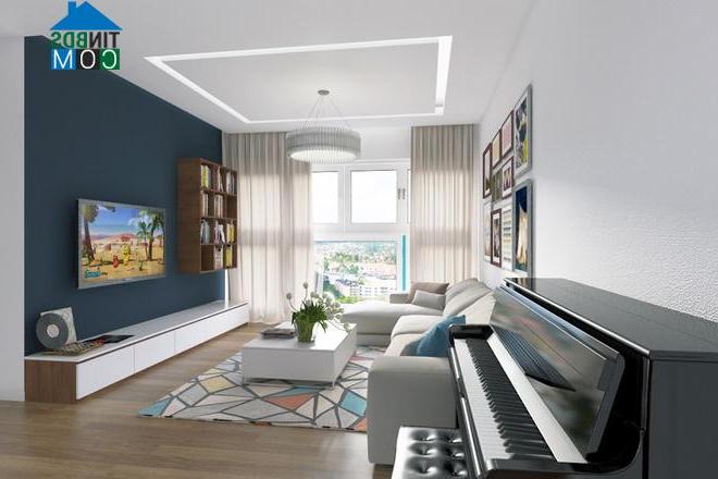 Ảnh Căn hộ 92m2 sinh động với nhiều họa tiết