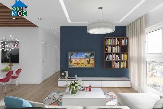 Ảnh Căn hộ 92m2 sinh động với nhiều họa tiết