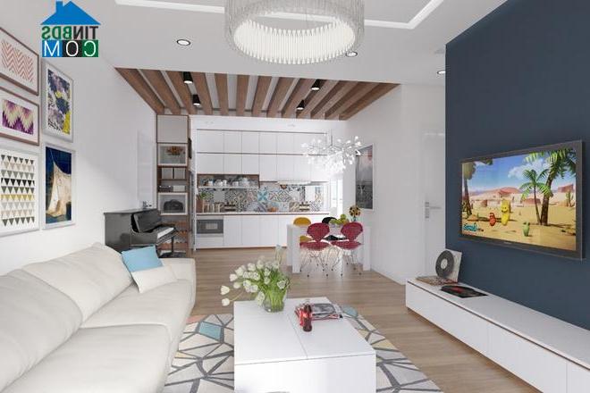 Ảnh Căn hộ 92m2 sinh động với nhiều họa tiết