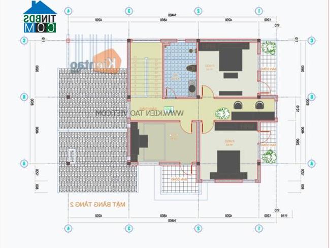 Mặt bằng tư vấn thiết kế tầng 2