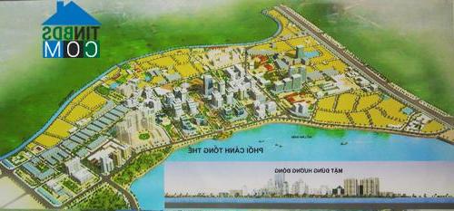 Phối cảnh tổng thể KĐTM Nam hồ Linh Đàm