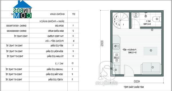 Mặt bằng tư vấn thiết kế tầng trệt