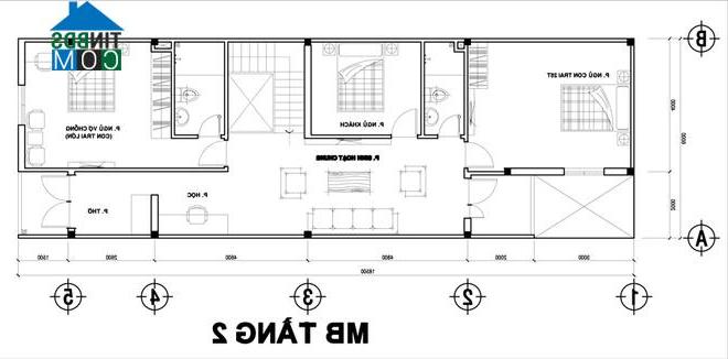 Ảnh Tư vấn xây nhà 2 tầng cho gia đình có con trai mới cưới vợ, DT 6X20m