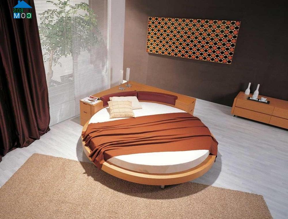 Ảnh Phòng ngủ sang trọng với giường tròn