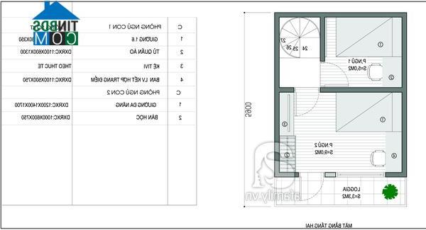 Mặt bằng tư vấn thiết kế tầng 2