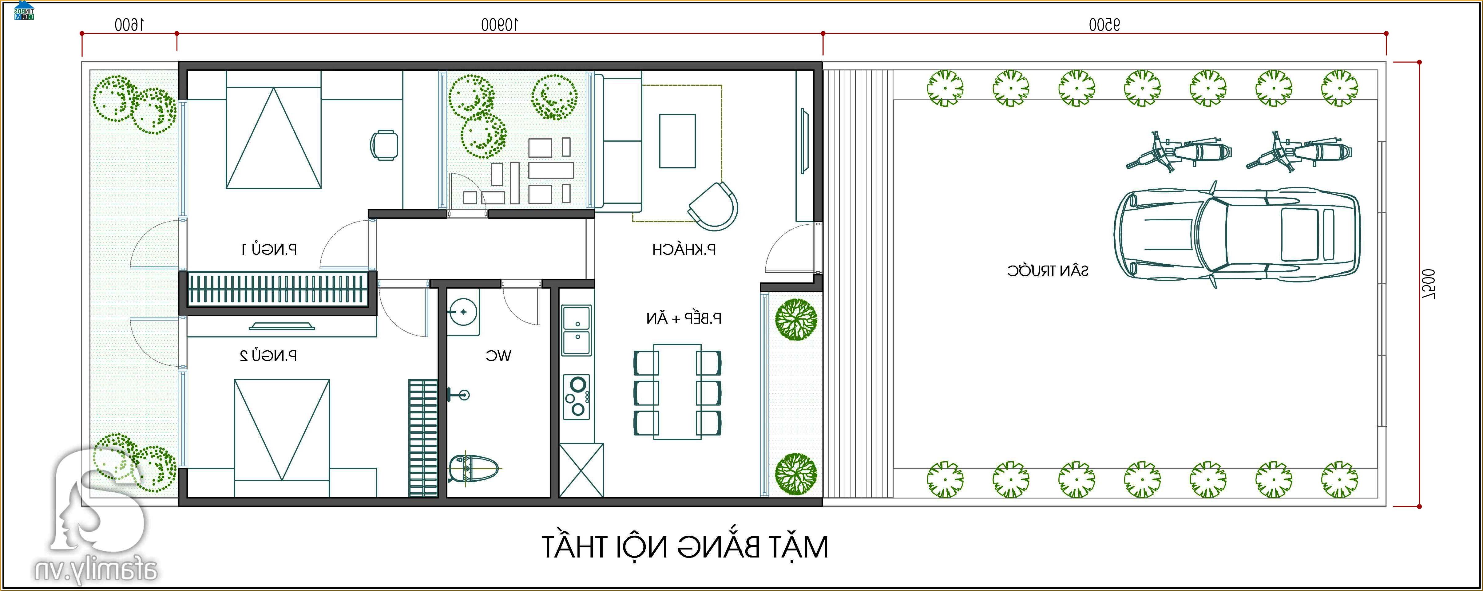 Mặt bằng tư vấn thiết kế và bố trí nội thất